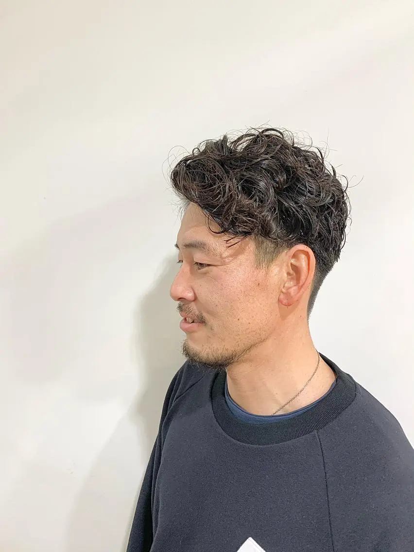 ショート パーマ メンズ メンズパーマ 竹内 康浩のヘアスタイル
