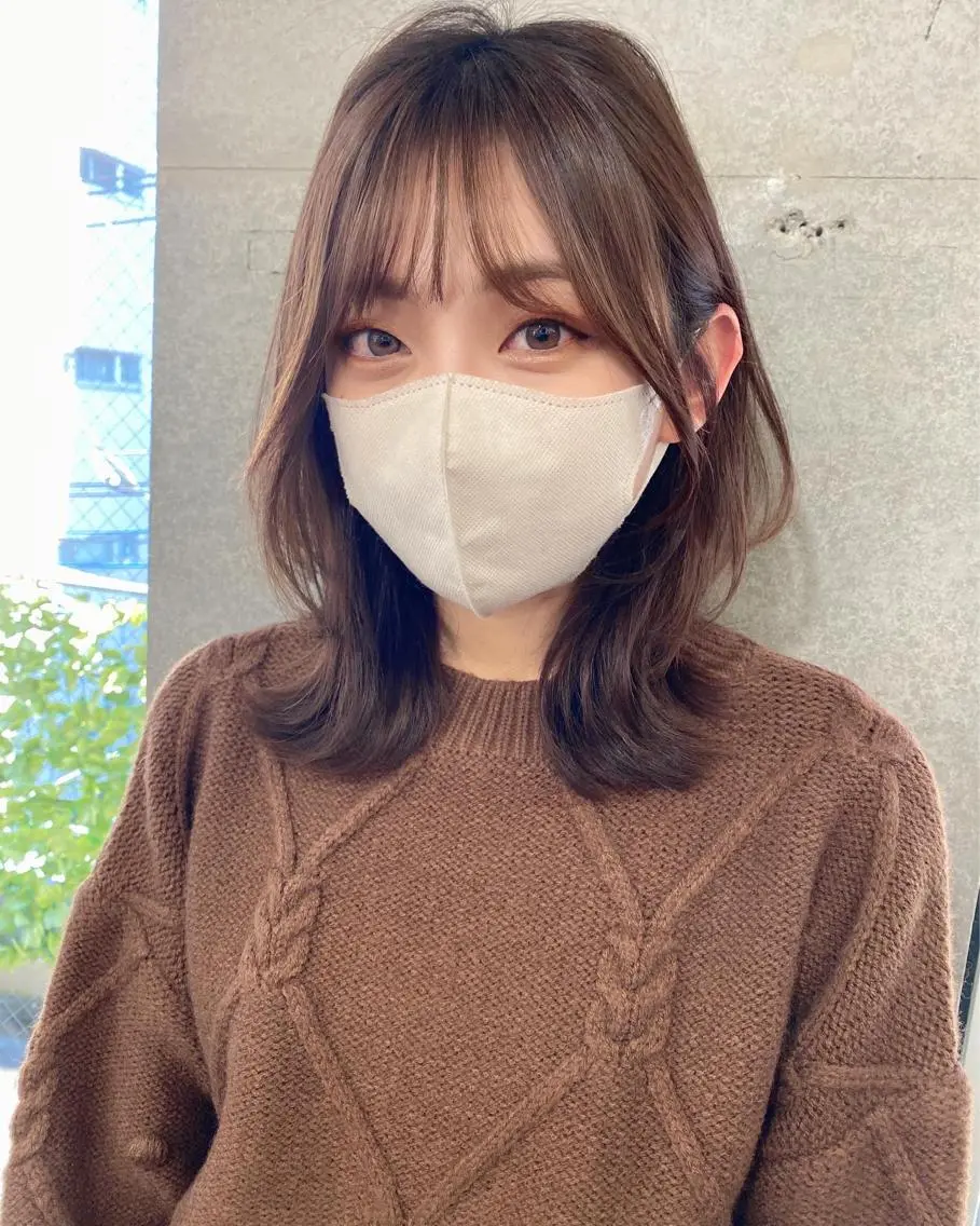 ミディアム カラー 似合わせレイヤー 🇰🇷荒木洋文のヘアスタイル