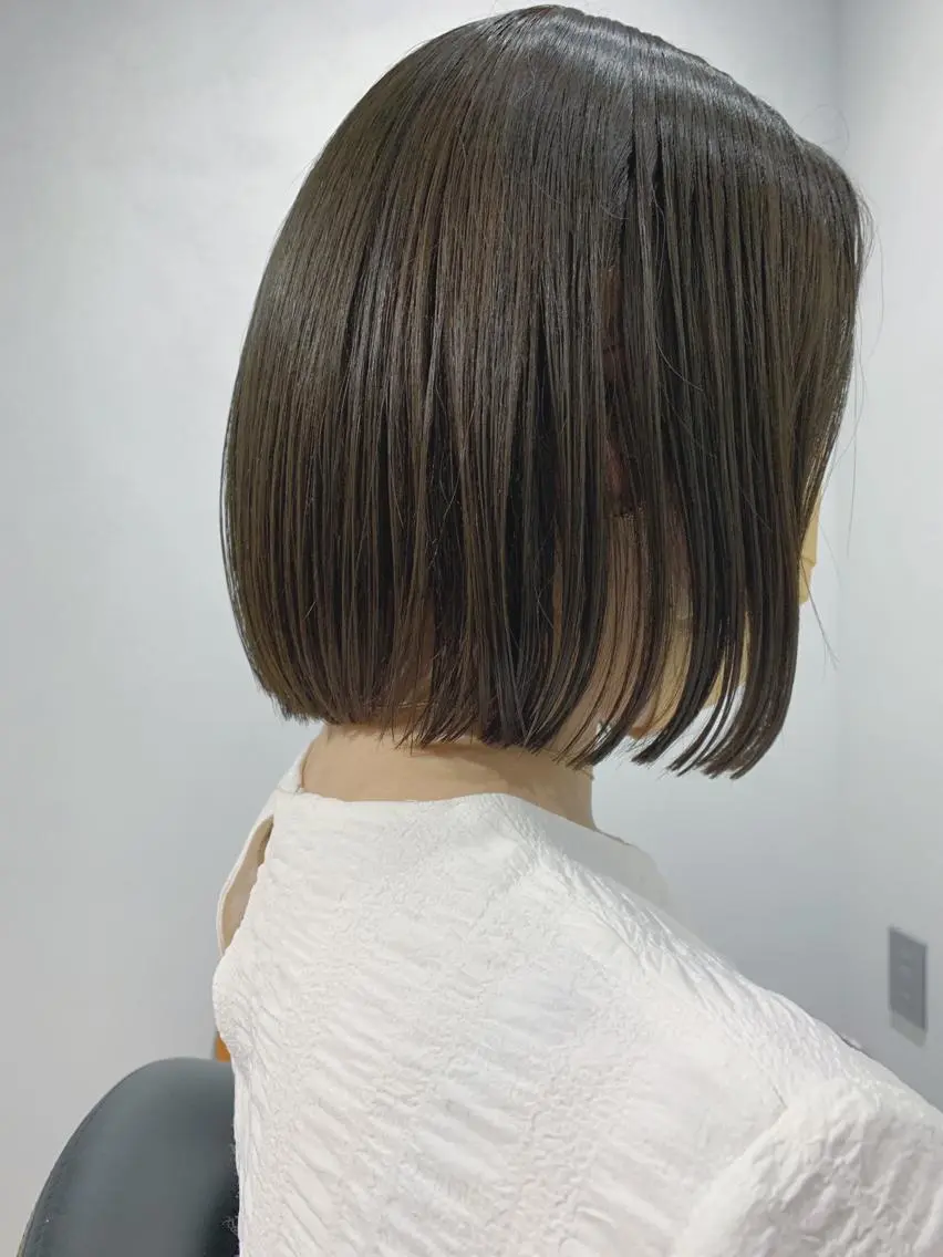 ショート ボブパーマコテ巻き風 パーマNo1深江秀平のヘアスタイル