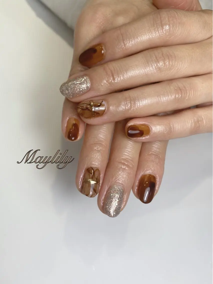 ネイル 持ち込み ハンドネイル Nail salon Maylilyのネイルデザイン