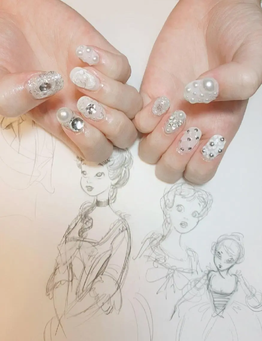 ネイル ストーンネイル owlnail /持込みデザイン専門のネイルデザイン