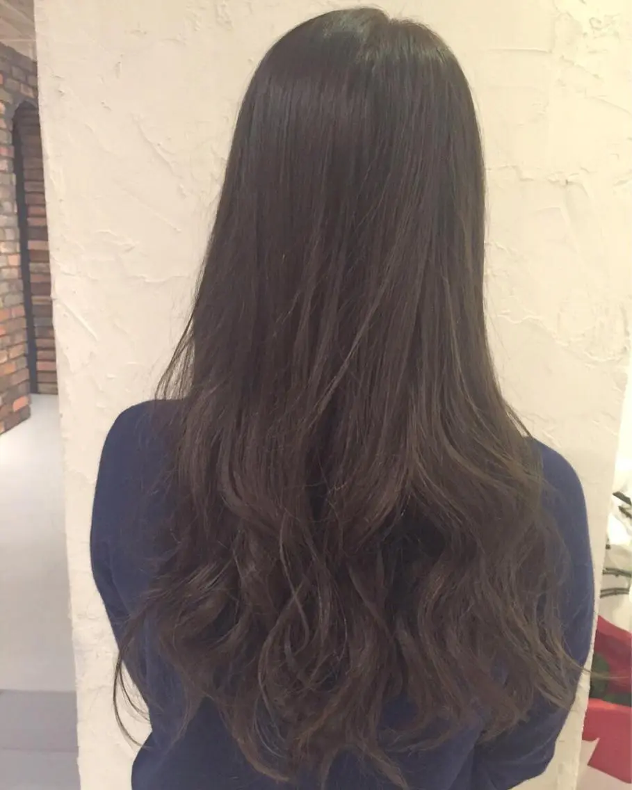 ロング カラー ブリーチ 透明感カラー イルミナカラー LoRE hair 四条河原町 西尾友里のヘアスタイル