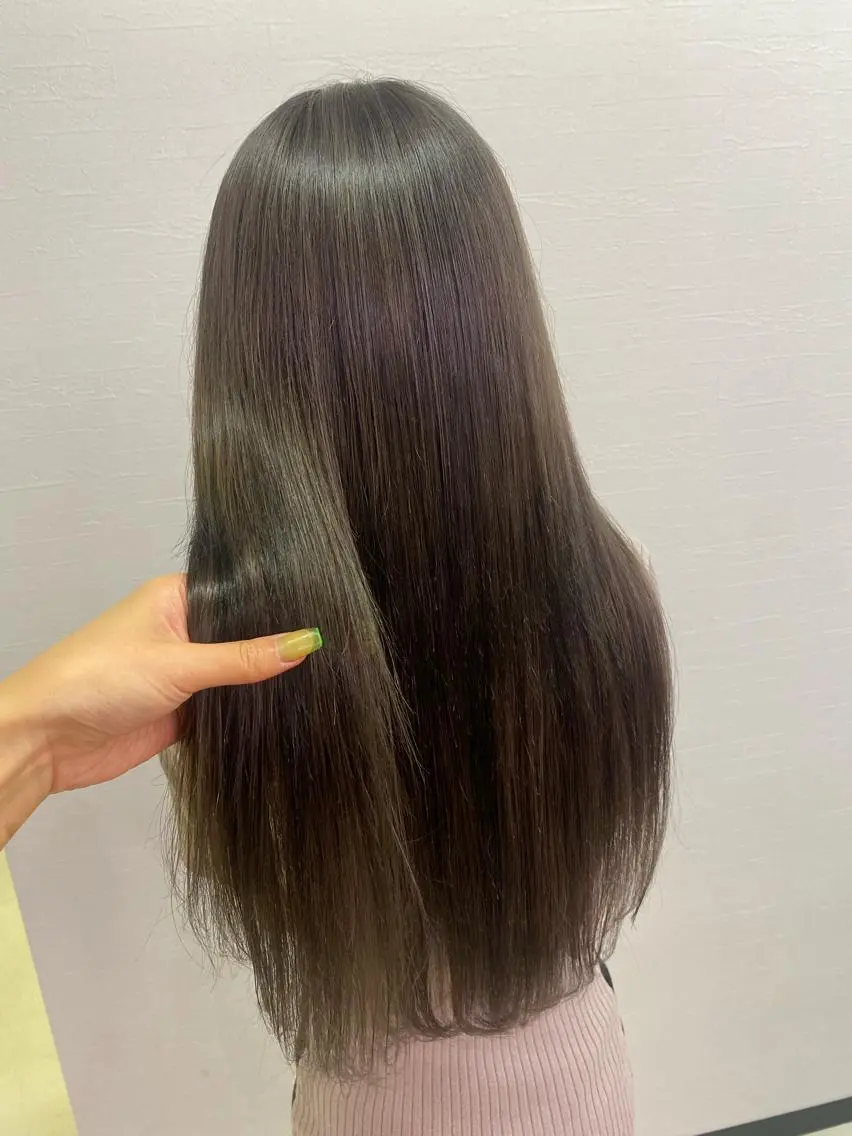 ロング カラー シールエクステ ダブルカラー エクステ UNDER vr 【アンダーバー】のヘアスタイル
