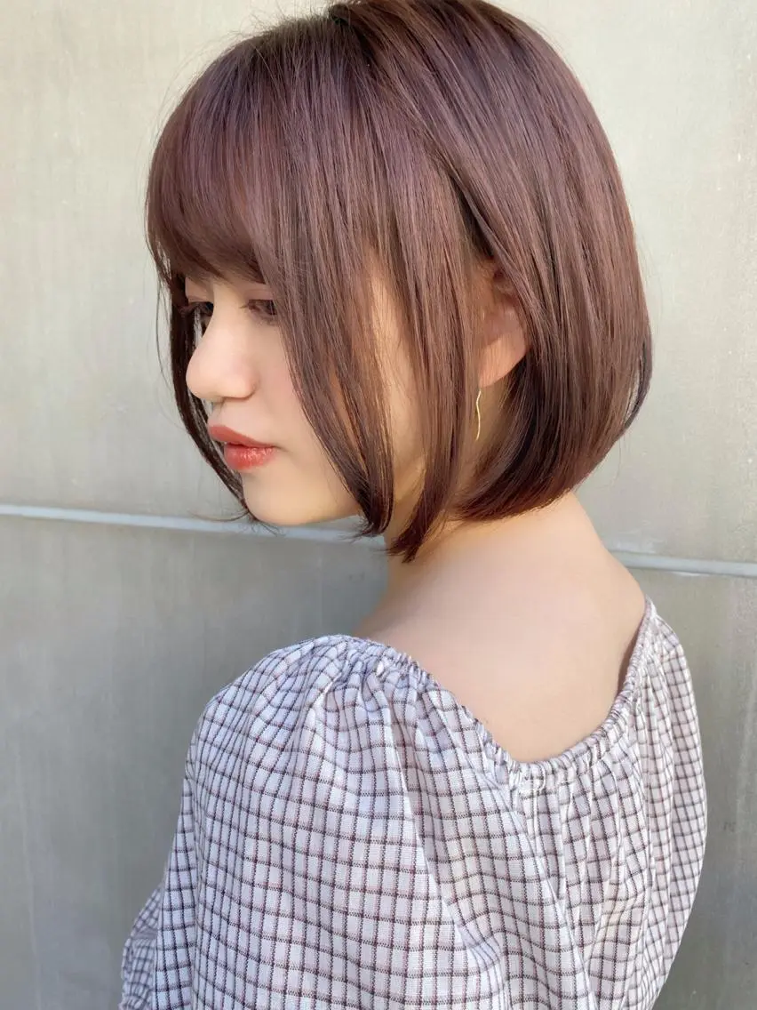 ショート ショートボブ ボブ ショートヘア カット 縮毛矯正 たなか ちあきのヘアスタイル