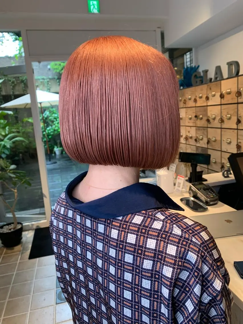 ショート カラー ベージュカラー ピンクカラー ピンクベージュ 【ロングウルフカット 姫カット】伊藤裕哉のヘアスタイル