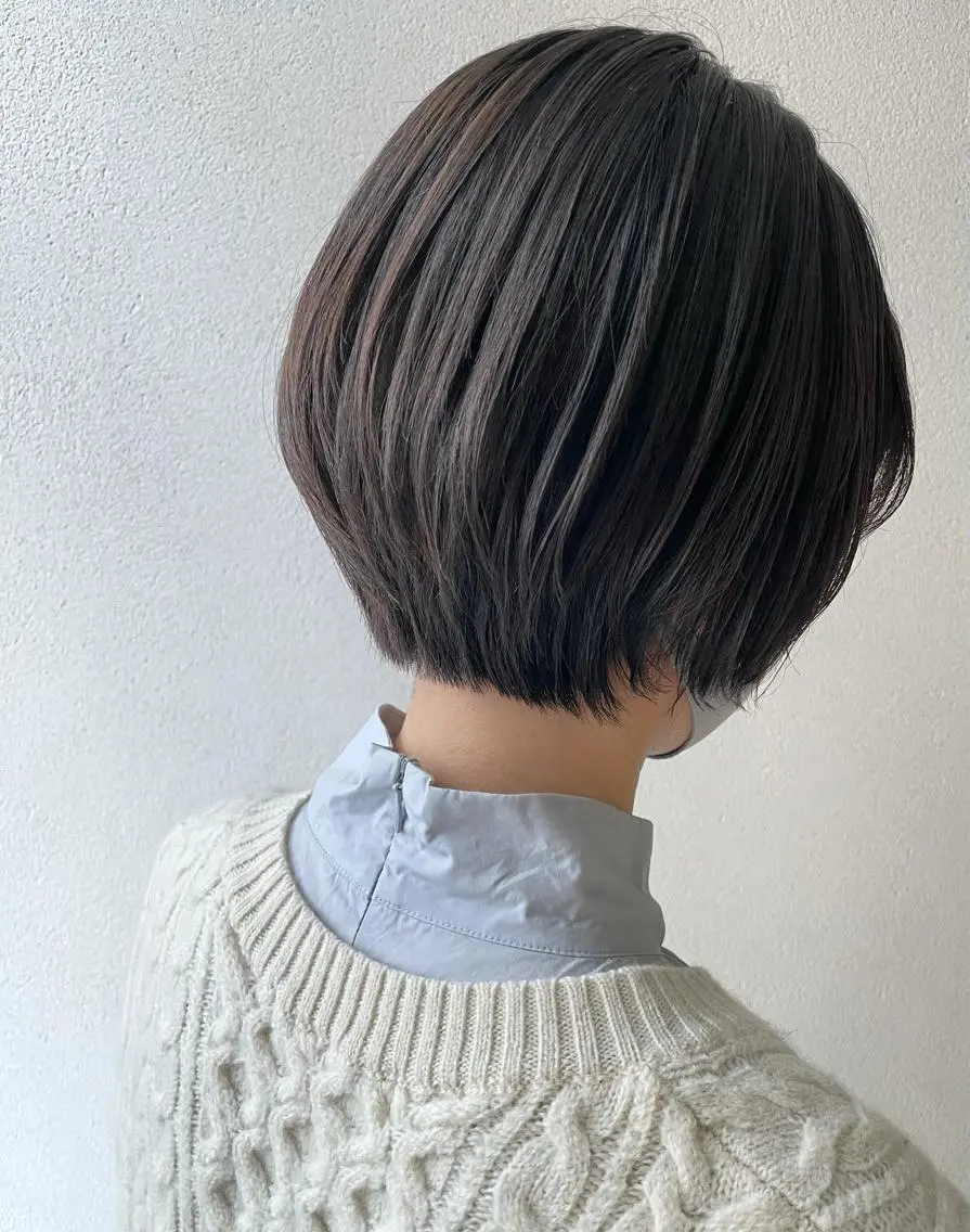 ショート ショートボブ ボブ ショートヘア 沢田 瞳のヘアスタイル