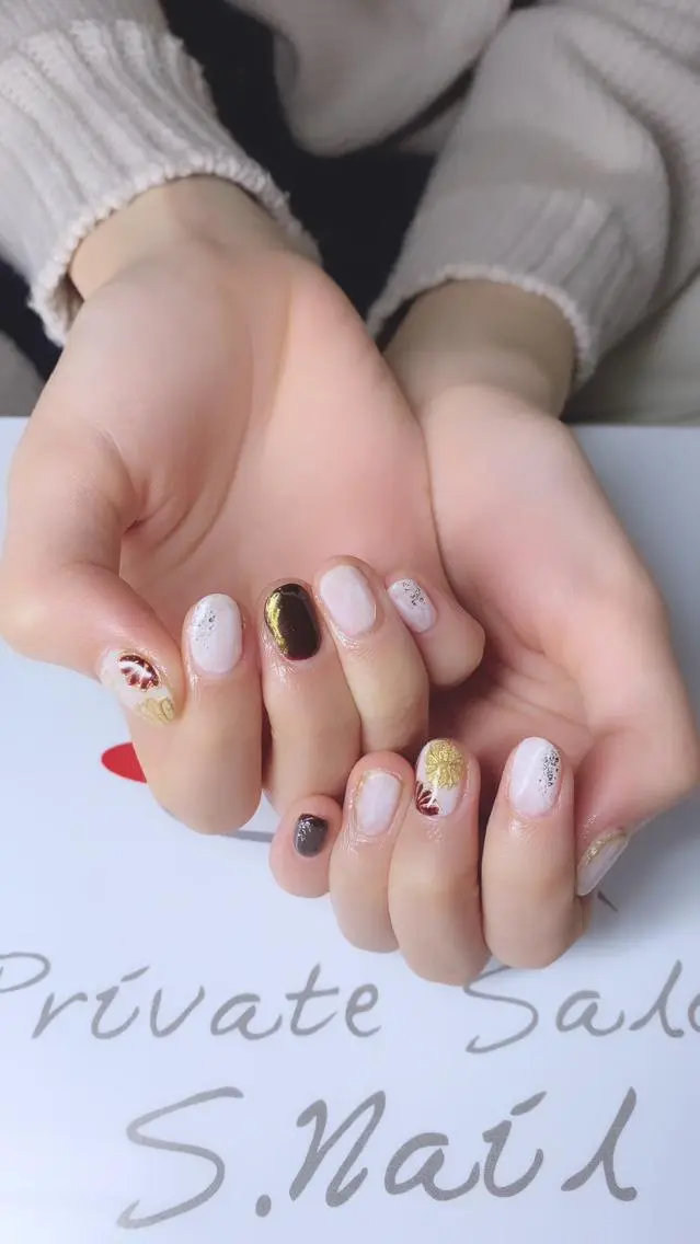 ネイル 西大分S.Nail 𓏲⋆🪸.⋆⸜🫧のネイルデザイン