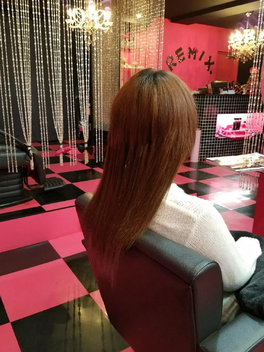 セミロング エクステ REMIX　by　  Love　hairのヘアスタイル