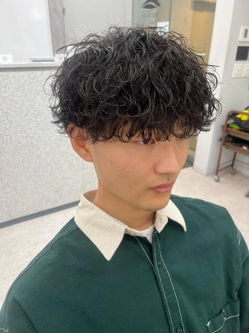 パーマ メンズ カット パーマ 🍐シャドウパーマ メンズ特化/守岡🍐のヘアスタイル