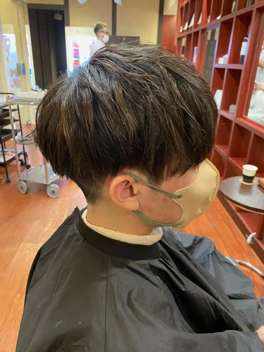 ショート カラー メンズ カット オタク美容師🎮 AKARIのヘアスタイル