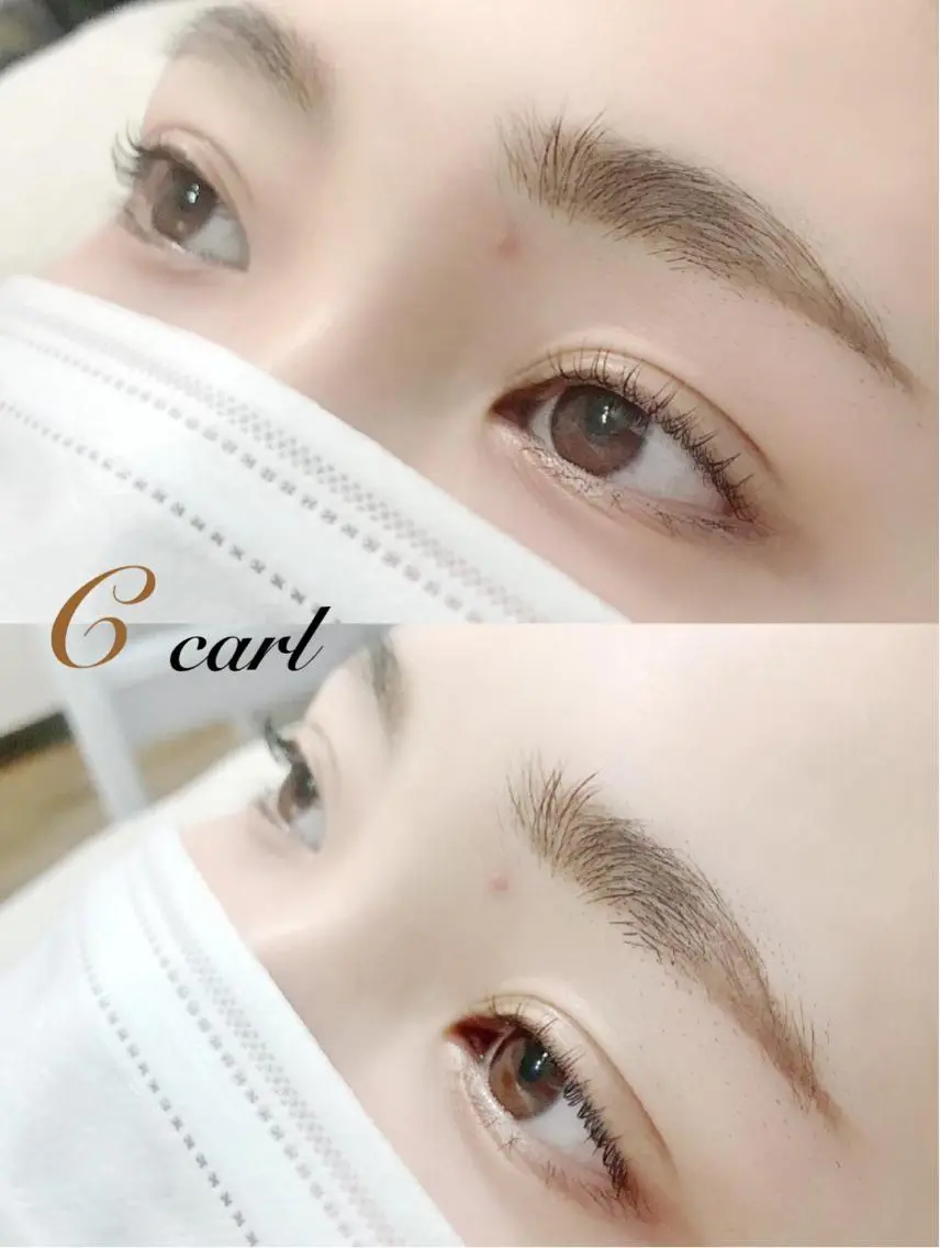 マツエク・マツパ Cカール Lカール 一重×まつ毛パーマ eyelash presh yukaのマツエク・マツパデザイン