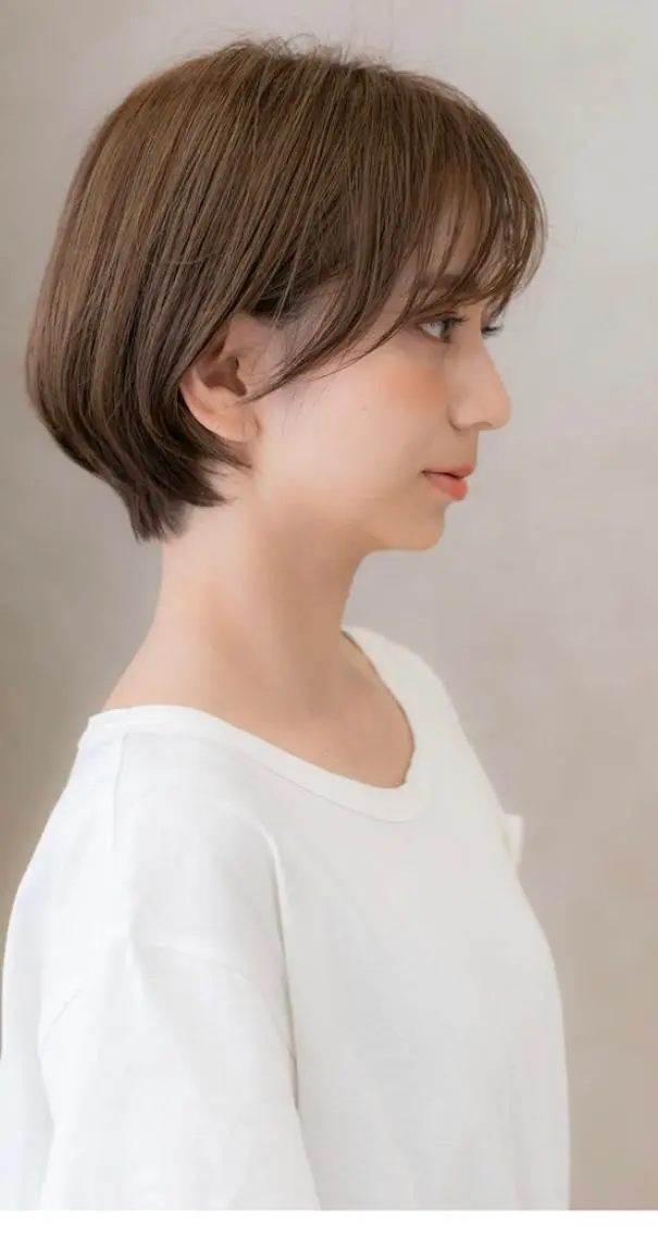ショート カラー パーマ 似合わせ✨透明感🫧 佐藤優斗のヘアスタイル