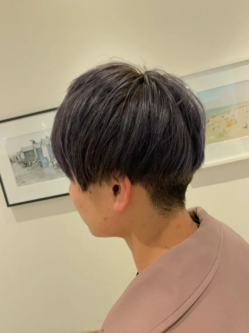 カラー メンズ マッシュ Lolonois梅田 /Okazaki:)のヘアスタイル