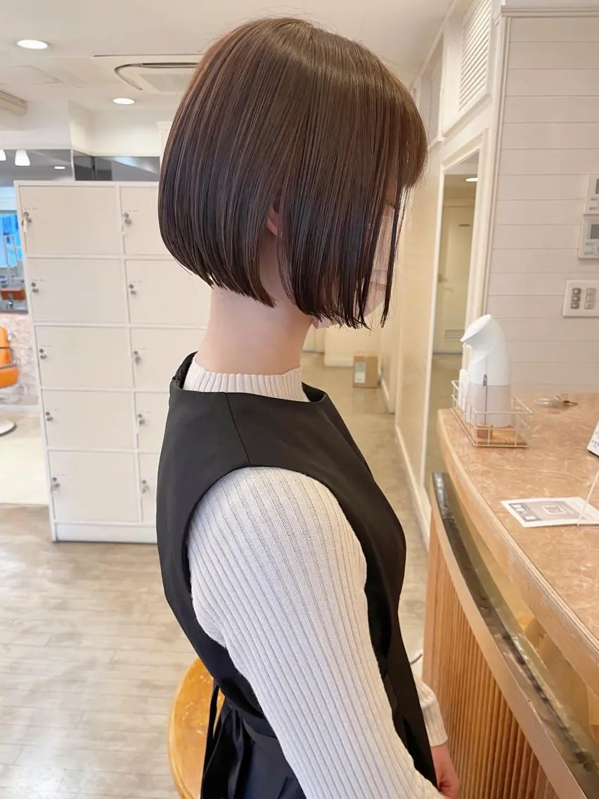ミディアム ボブ カット ヘアカラー 【ボブ/個室サロン】 癒し空間mimuraのヘアスタイル