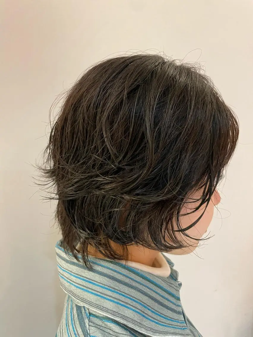 ショート パーマ 林 季香のヘアスタイル