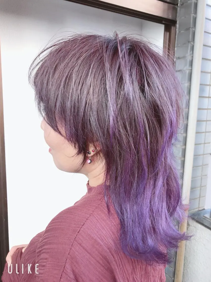 ミディアム 岩谷/ブリーチ 🪽透明感カラーのヘアスタイル