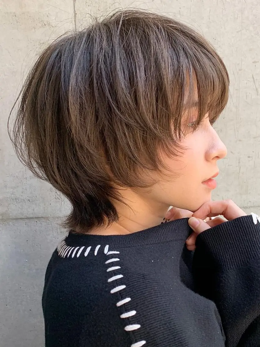 ショート 顔周りカット ショートヘア ウルフカット Ｖｉｏｔ  銀座 樋口 桃佳のヘアスタイル
