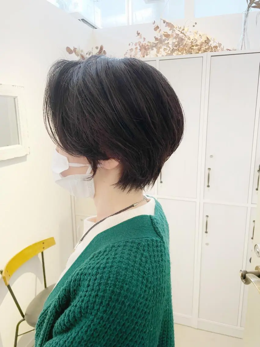 ショート カラー ショートボブ ハンサムショート ブリーチ ブリーチなしカラー ボブ カット トリートメント 👑銀座ショート/ 絶壁補正/金子涼👑のヘアスタイル