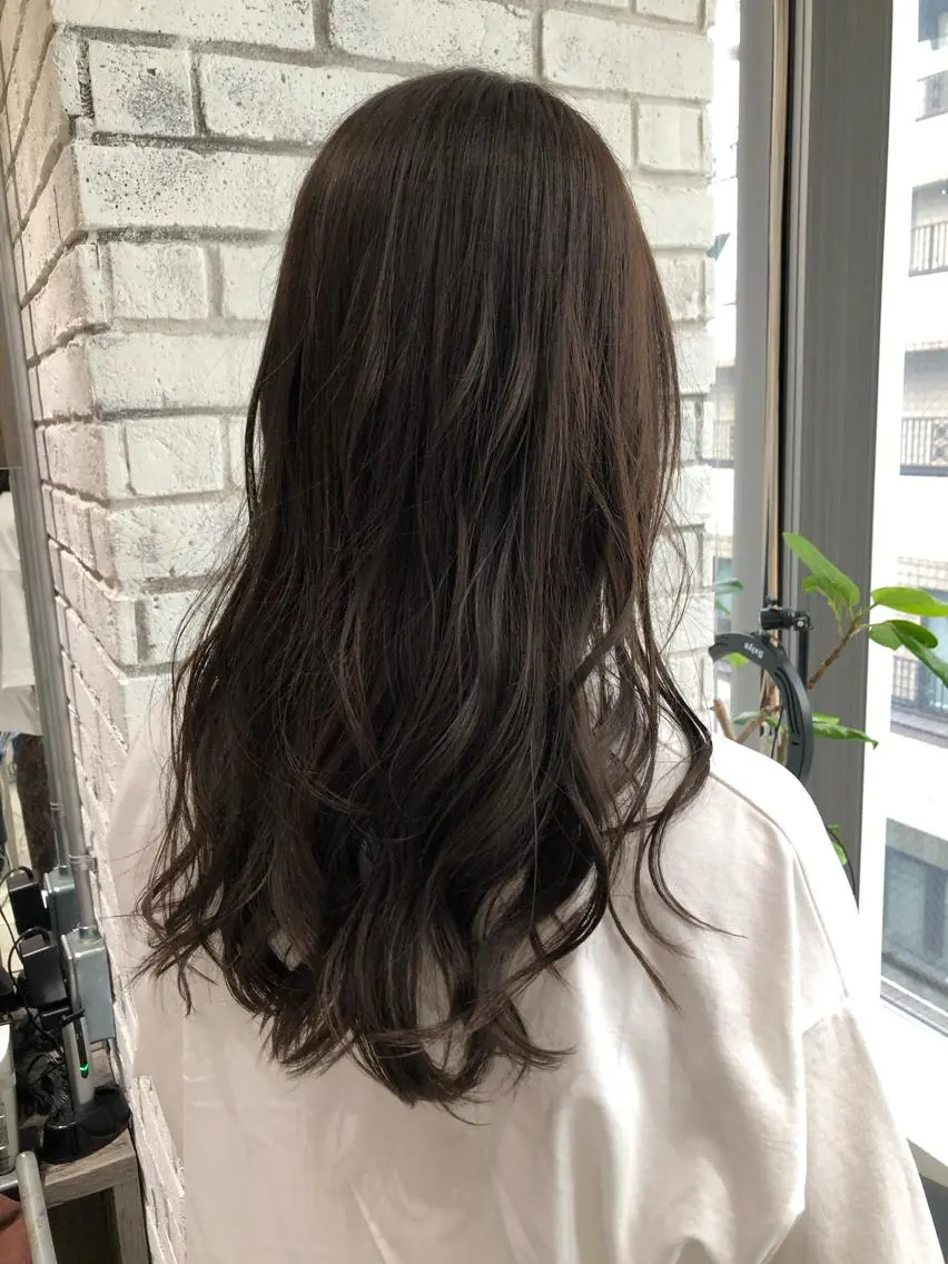 セミロング カラー カット トリートメント 🌈外国風ハイライト こうたろうのヘアスタイル