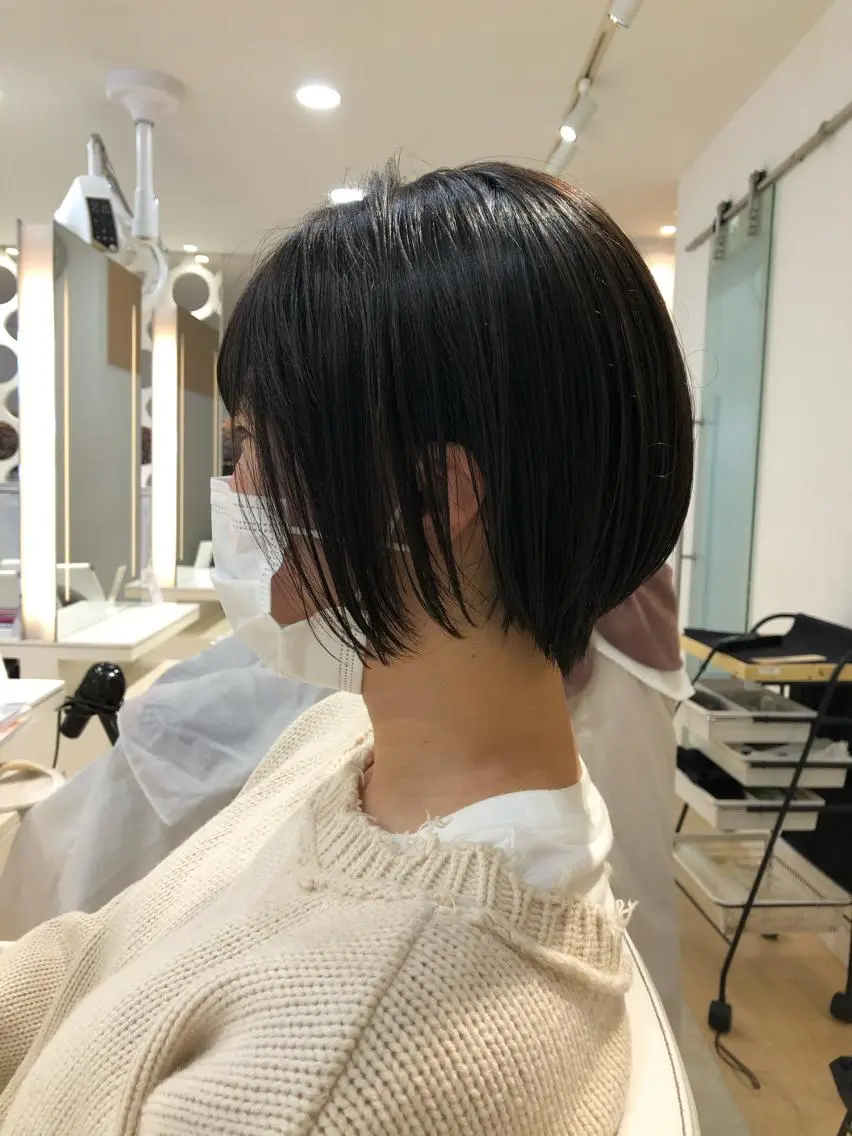 ショート ショートボブ ボブ くびれヘア ショートヘア レイヤー×髪質改善✨ 渋谷/佐藤侑哉のヘアスタイル