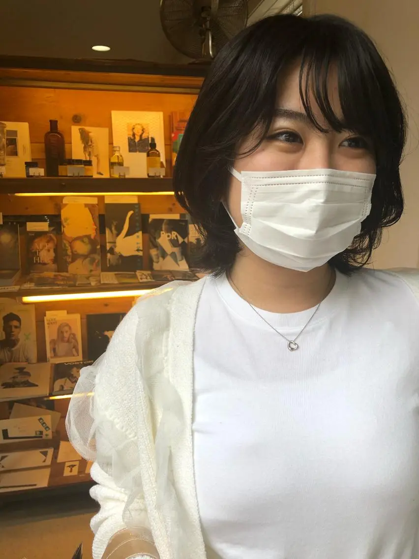 ミディアム カラー eri kinjoのヘアスタイル