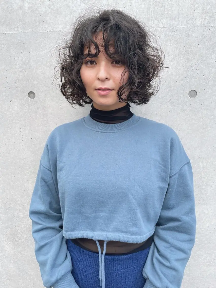 ショート パーマ 似合わせカット カット パーマ トリートメント センスをお届けします 大谷将生infpのヘアスタイル