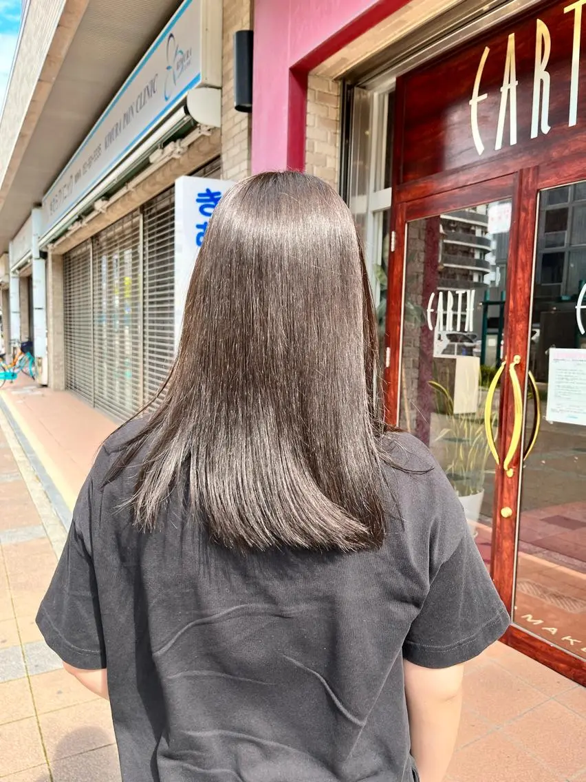 セミロング カラー 縮毛/髪質改善 上野颯太のヘアスタイル