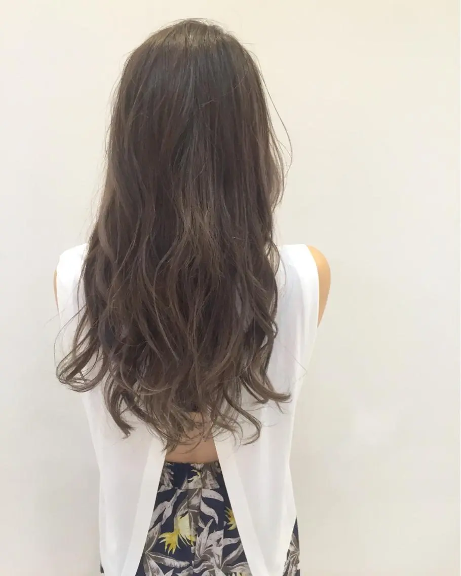 ミディアム セミロング ロング カラー ハイライトカラー ハイライト ハイトーン×髪質改善 KENTAのヘアスタイル