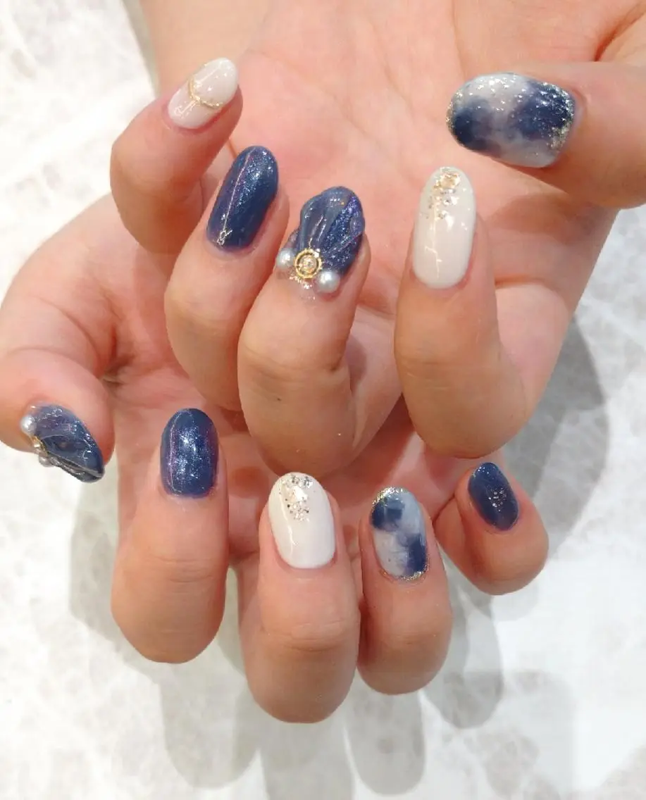 ネイル 持ち込み ハンドネイル 會田 瑠衣のネイルデザイン