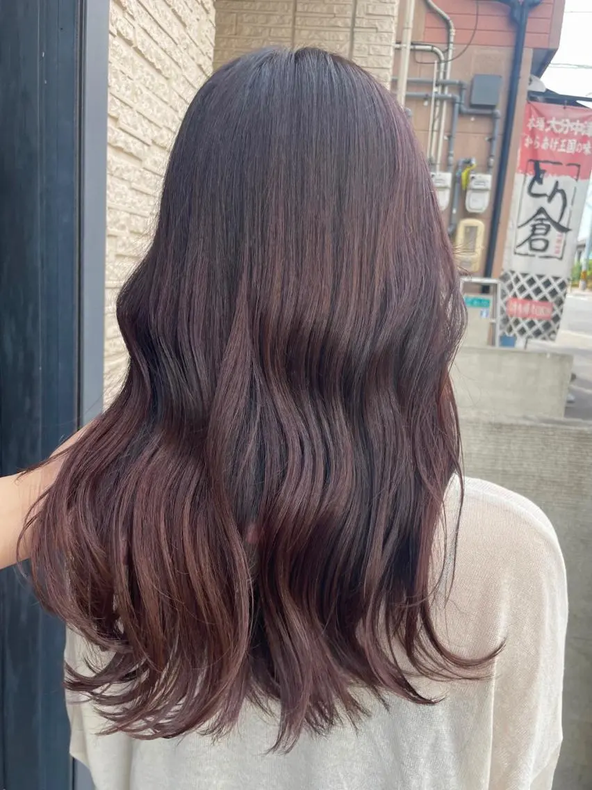 ロング カラー 【aini天王寺】 𝐚𝐢𝐫𝐢✂︎のヘアスタイル