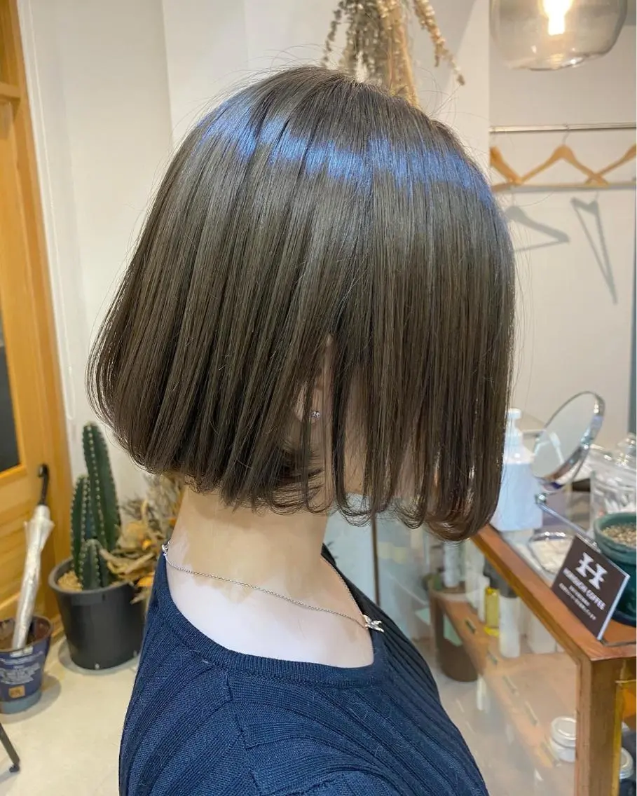 ショート カラー パーマ 髪質改善 縮毛矯正 トリートメント OVER→三軒茶屋 /縮毛矯正・髪質改善のヘアスタイル