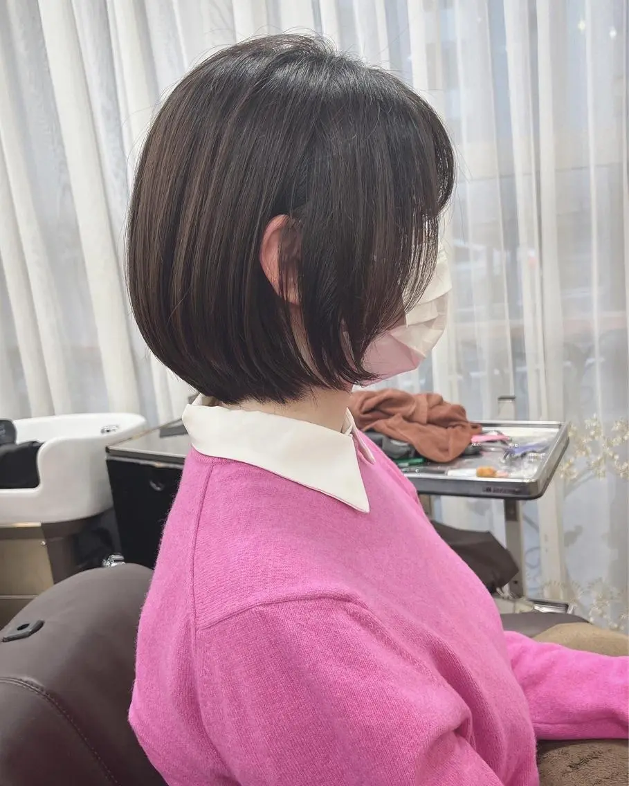 ショート ショートボブ ボブ ショートヘア カット ヘアカラー トリートメント 平尾 拓也のヘアスタイル