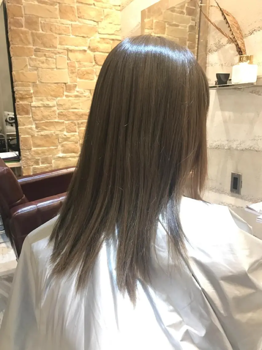 ミディアム カラー ヘアカラー トリートメント 髪質改善・艶髪特化 木村侑平のヘアスタイル