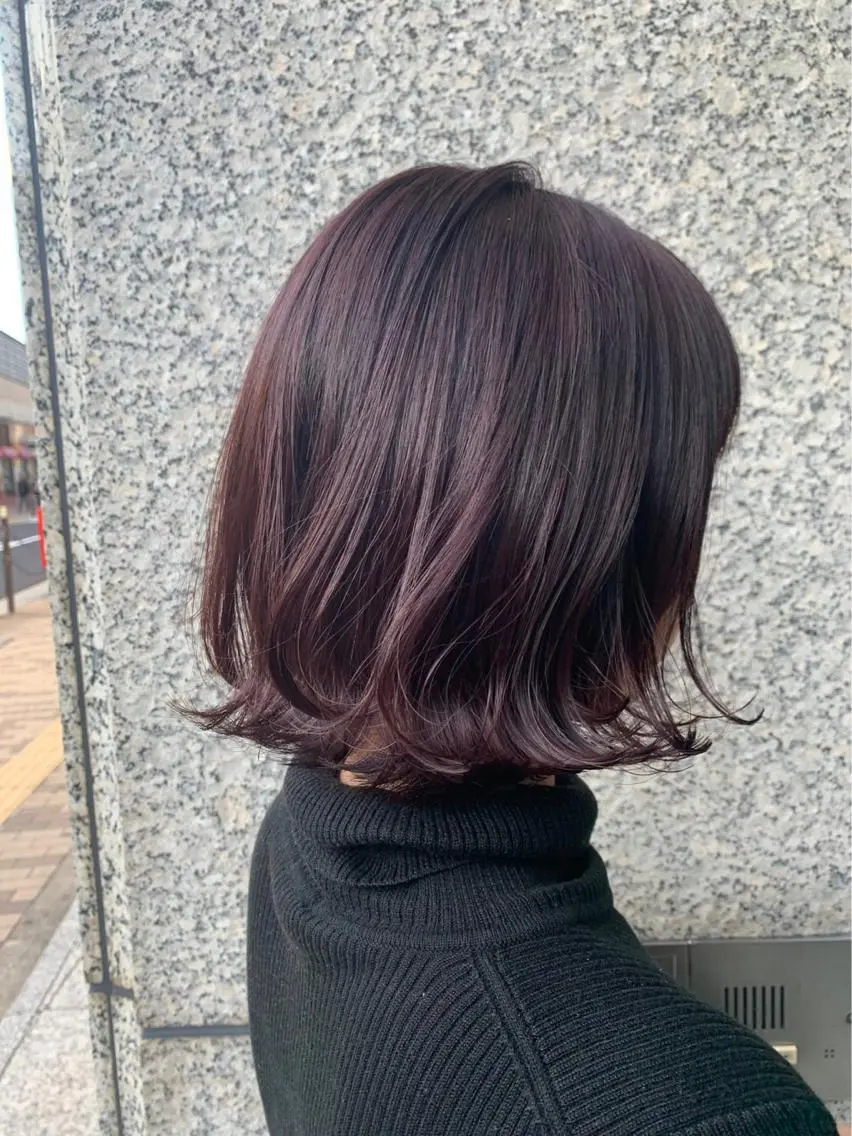 ミディアム カラー パーマ ヘアアレンジ メンズ 女性専用サロン梅田 髪質改善カラーakiのヘアスタイル