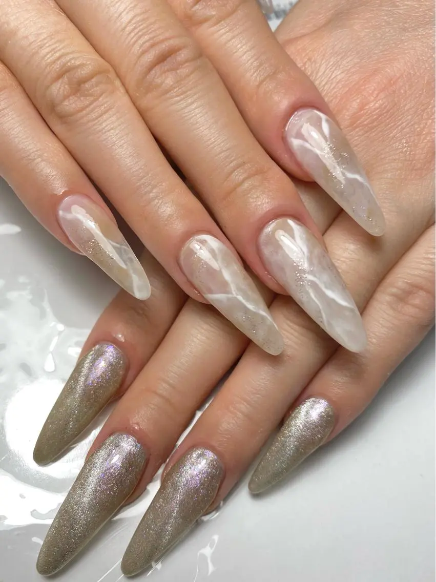 ロング ネイル マグネットネイル 大理石ネイル(マーブル) LUNE NAILのその他イメージ