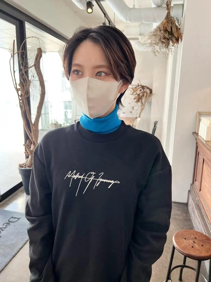 ショート ショートヘア ウルフカット カット 千葉 郁也のヘアスタイル