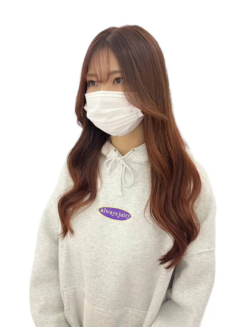 ロング カラー ブリーチ 🩷ハイトーン透明感 レイヤー🩷ユリカのヘアスタイル