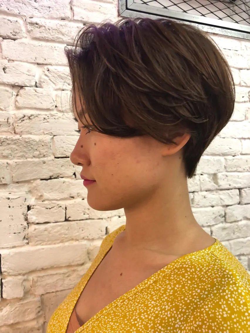 ショート カラー eri kinjoのヘアスタイル