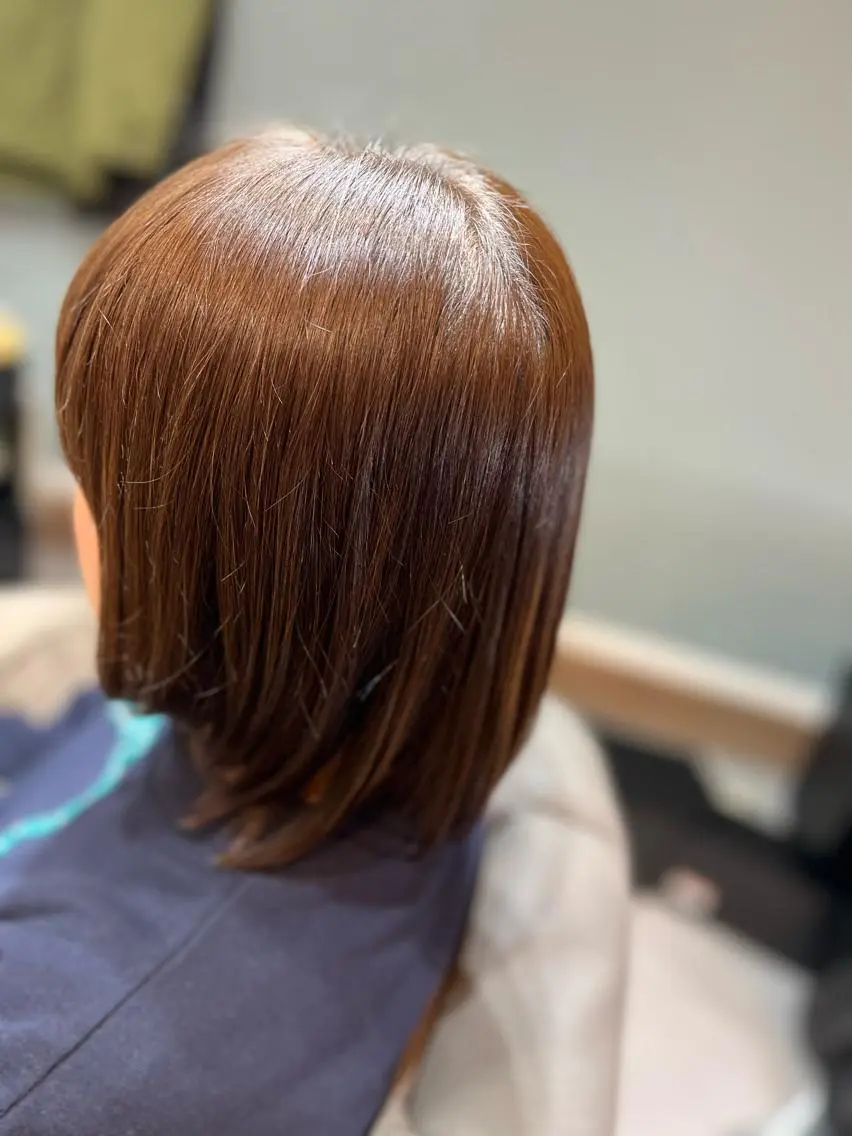 ミディアム カラー カット ヘアカラー トリートメント フェムフィット導入 個室空間✨佐藤華成のヘアスタイル