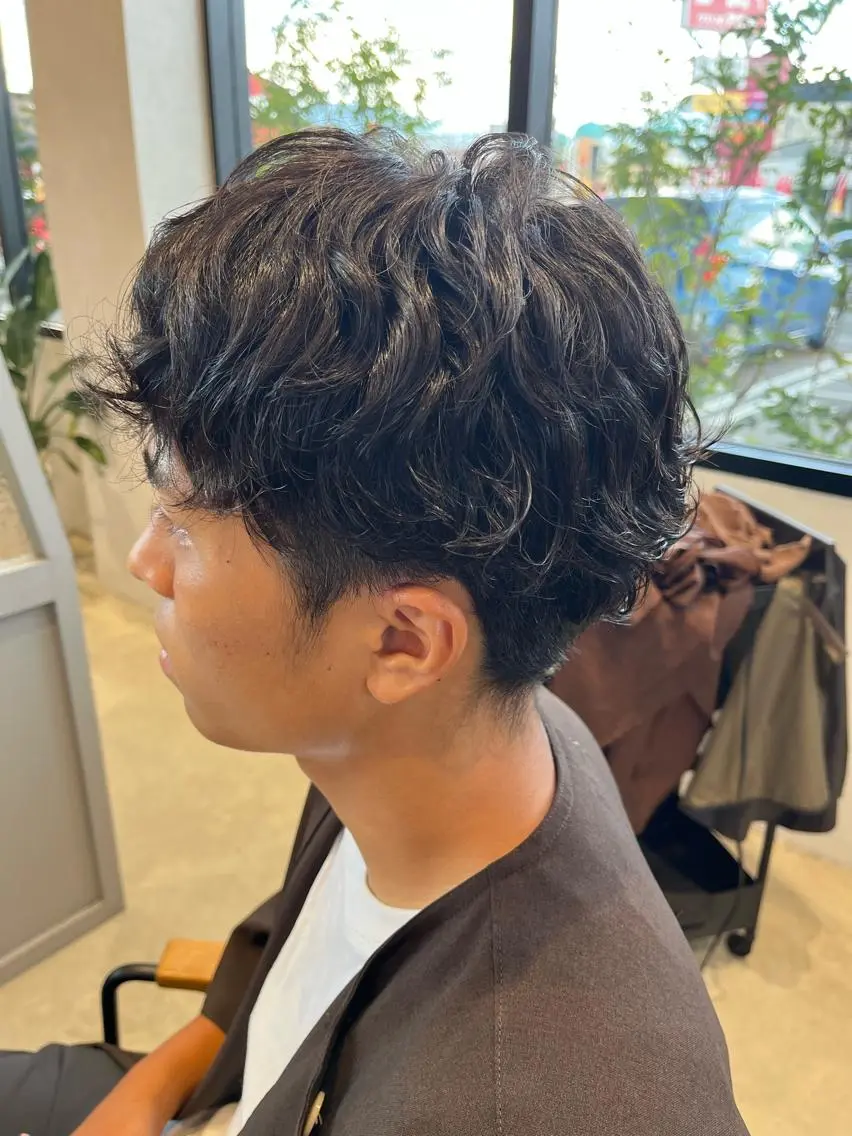 パーマ メンズ メンズパーマ ニュアンスパーマ 福島 果音のヘアスタイル