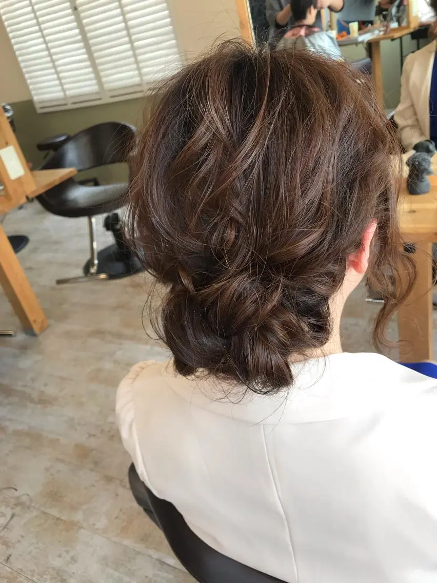 セミロング カラー ヘアアレンジ Rayt hair レイトヘアーのヘアスタイル