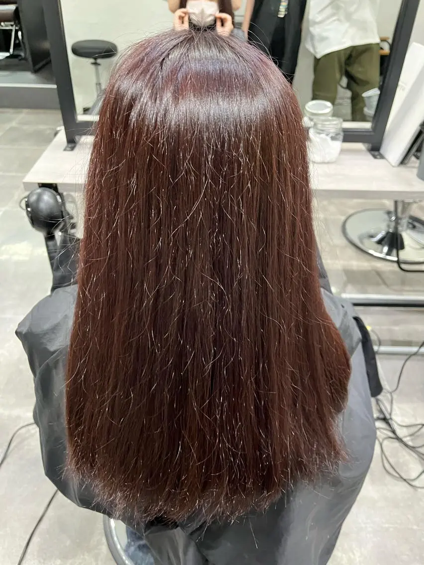 ロング カラー 無料カットモデル ユナのヘアスタイル