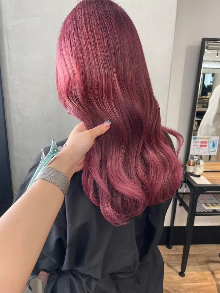 ロング カラー ヘアアレンジ coco♡ 韓国hairのヘアスタイル