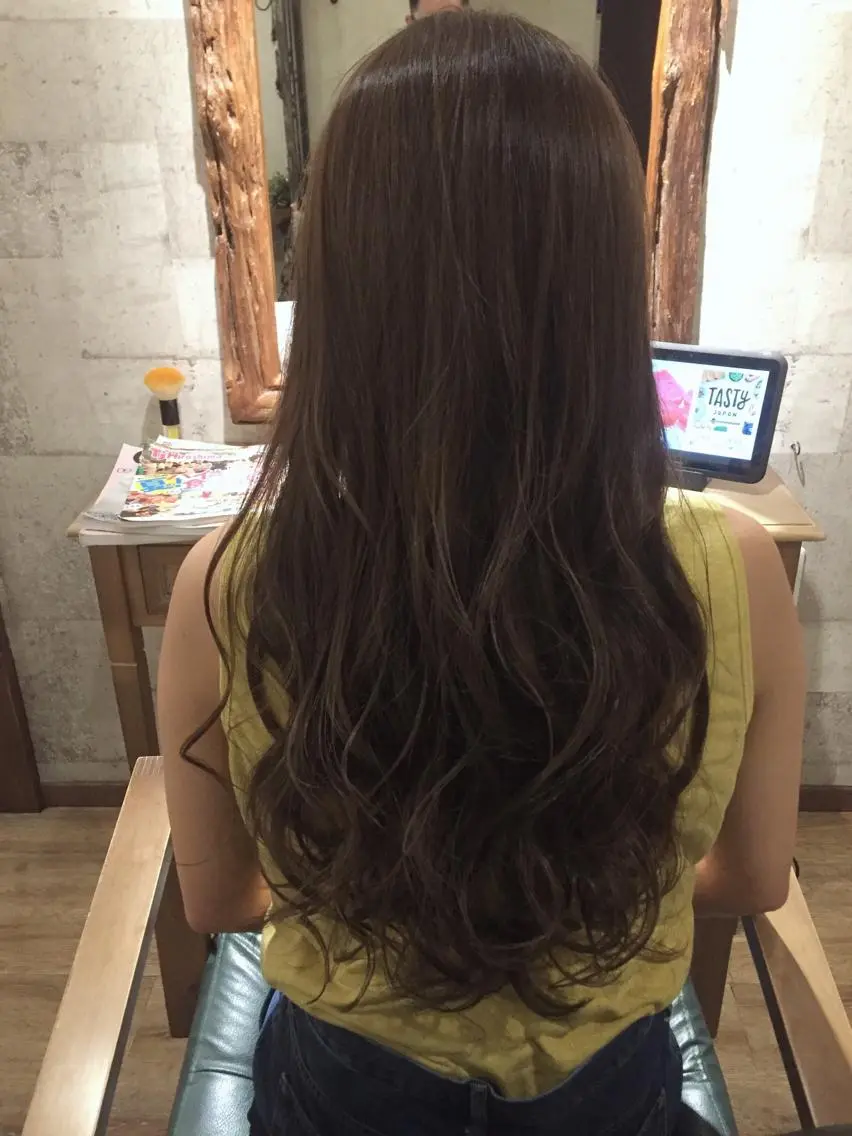 ロング カラー アディクシーカラー ハイライトカラー ハイライト 田村和範/似合わせ カラー/髪質改善のヘアスタイル