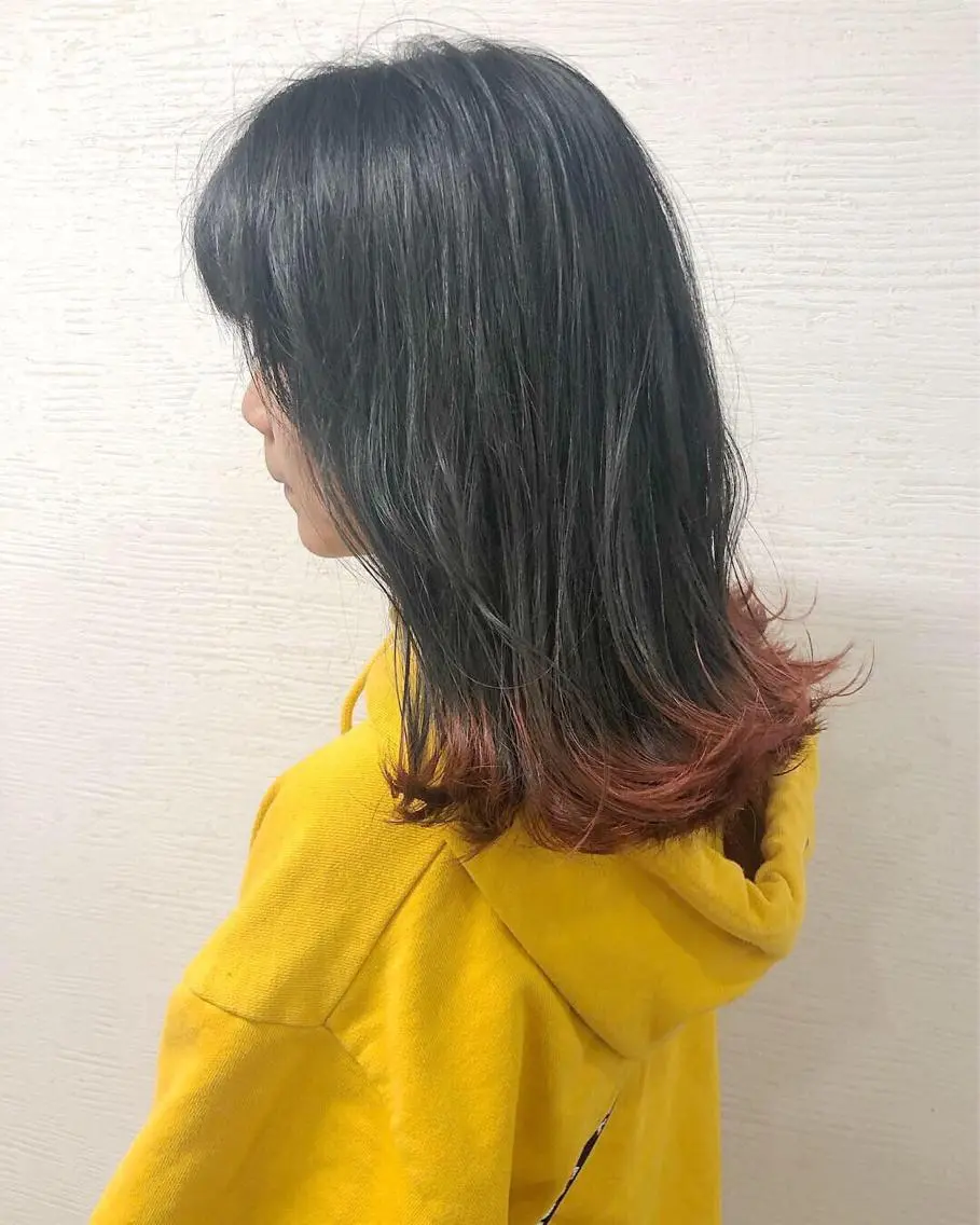 セミロング カラー ヘアアレンジ 【池袋/スパイキー ショート】ⓝⓘⓜⓤのヘアスタイル