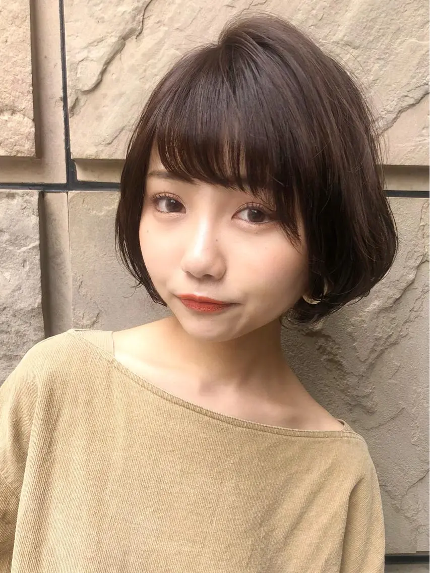 ショート カラー ショートボブ ボブ ショートヘア レイヤー/ミディアム /ボブ/新宿のヘアスタイル