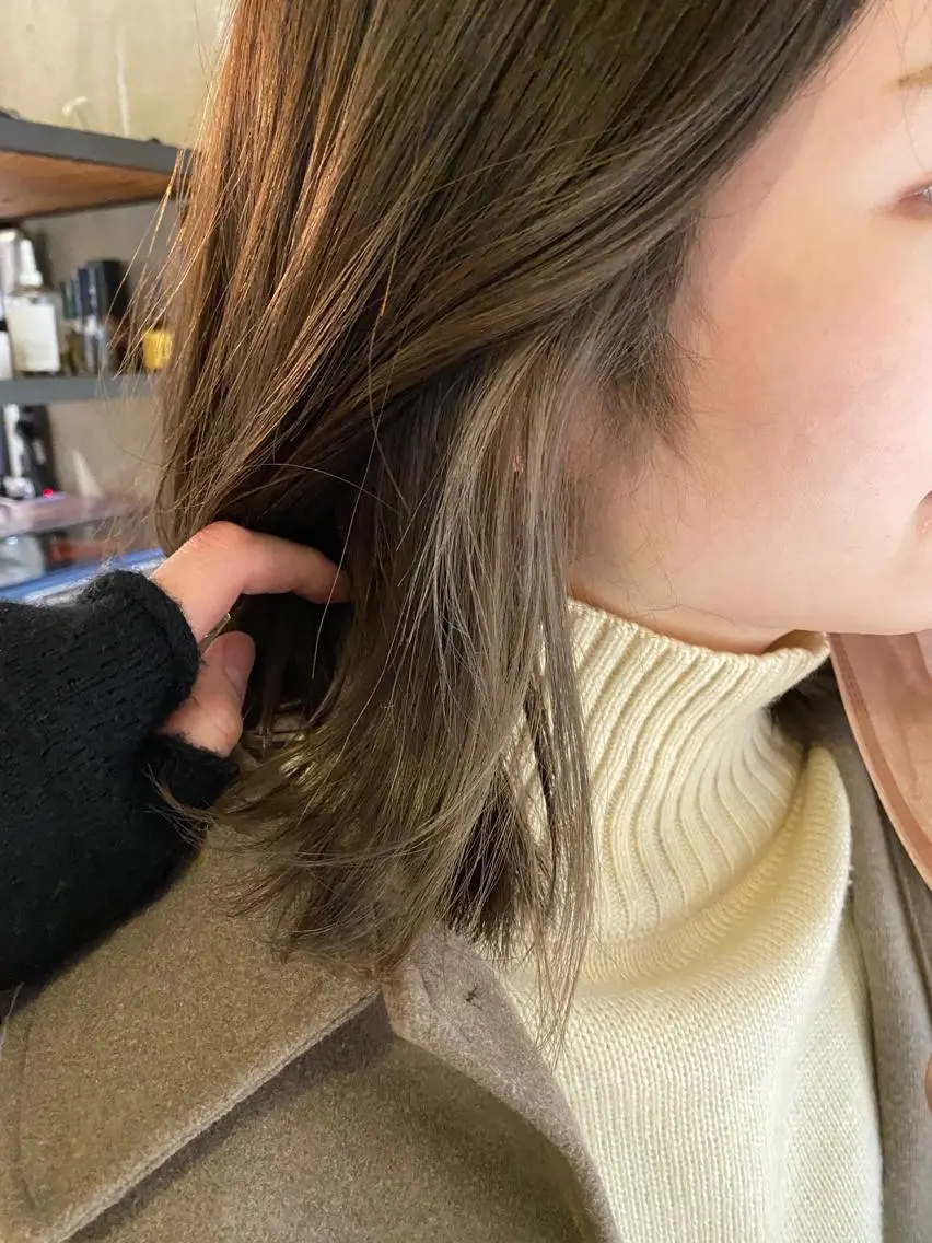 ミディアム カラー 聖 来のヘアスタイル
