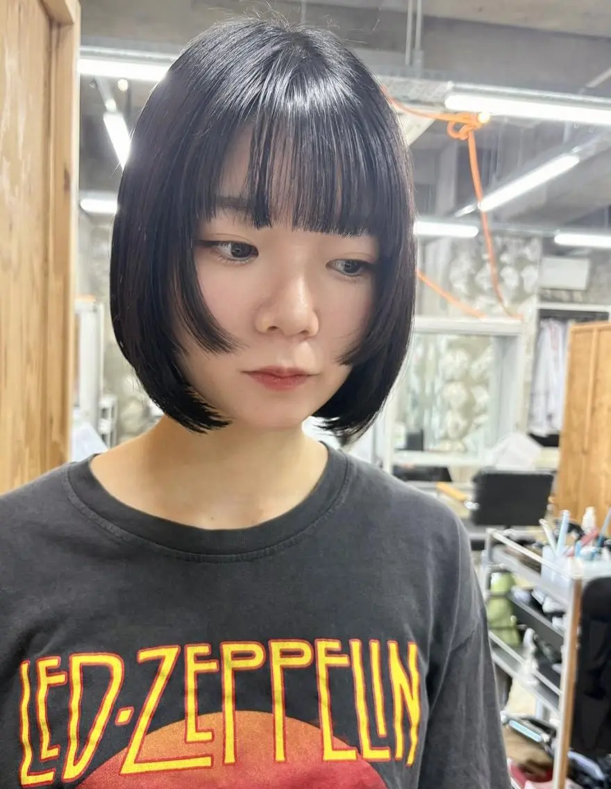 ショート ボブ カット トレンドボブ/ パーマ🌰くりーわのヘアスタイル