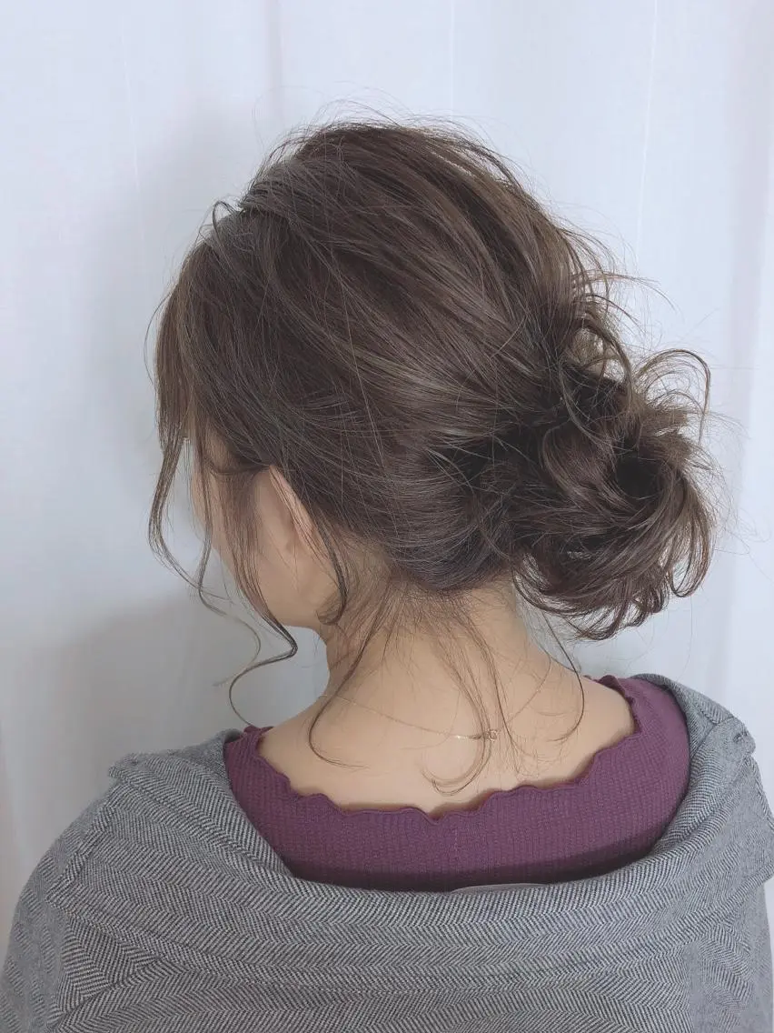 ヘアアレンジ 結婚式・ブライダル ヘアセット 髪質改善\艶髪カラー 💐園田さやかのヘアスタイル