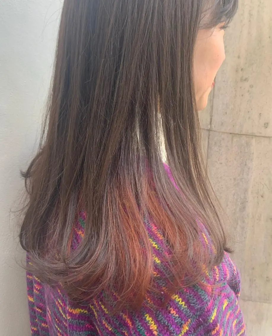 セミロング カラー ヘアアレンジ ヘアカラー トリートメント ヘアセット 憧れの艶ハイトーンへ 🌙サイダサキのヘアスタイル